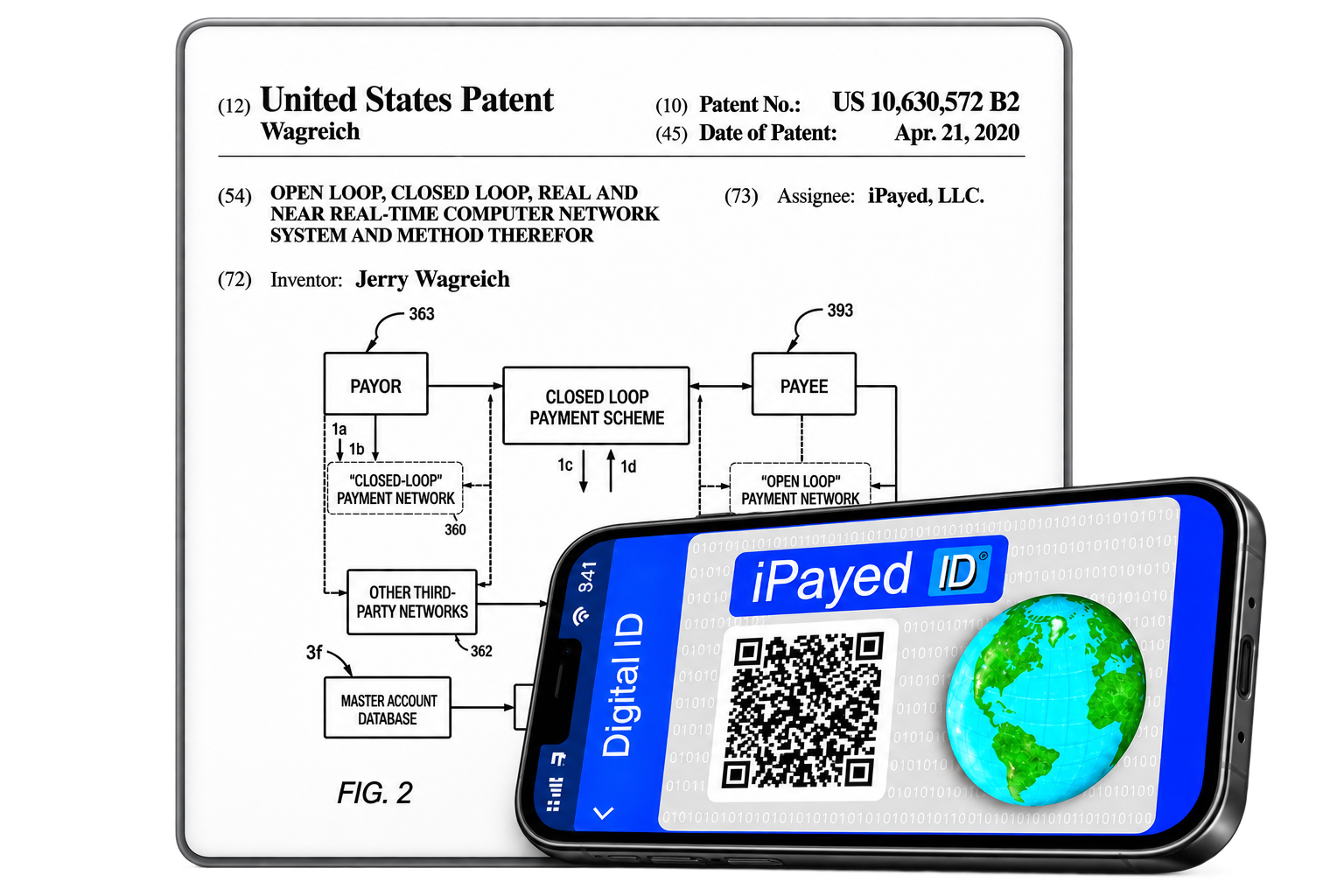 U.S. Patent No. 10,630,572 and iPayed ID®