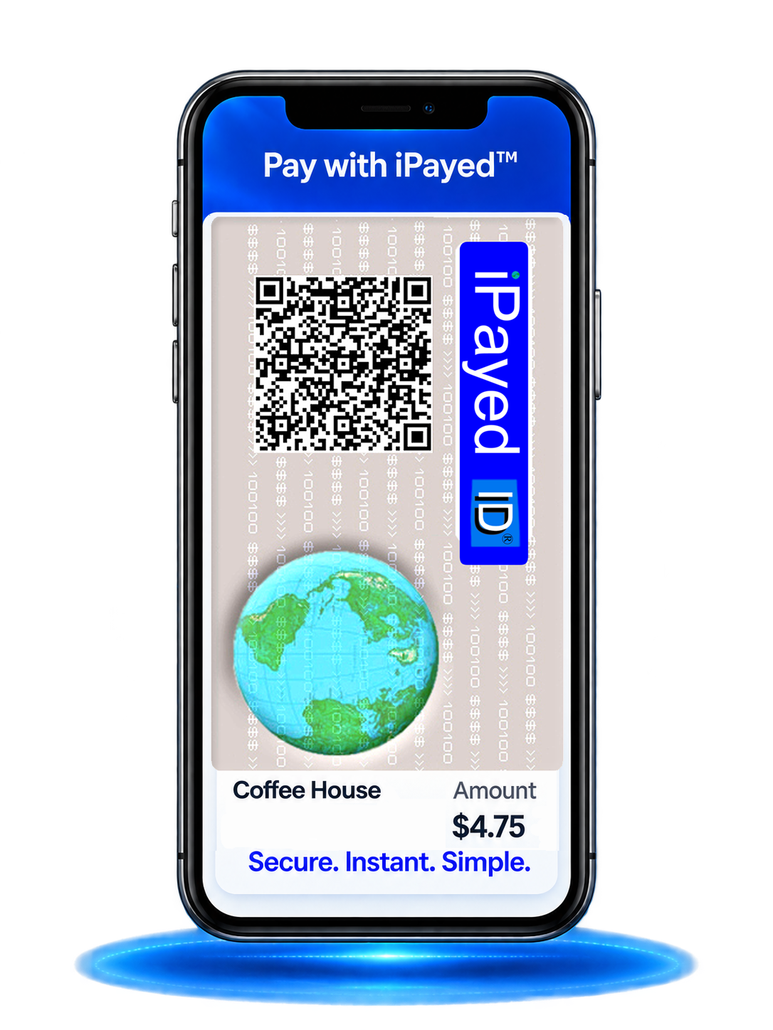 Pay with iPayed™ merchant phone