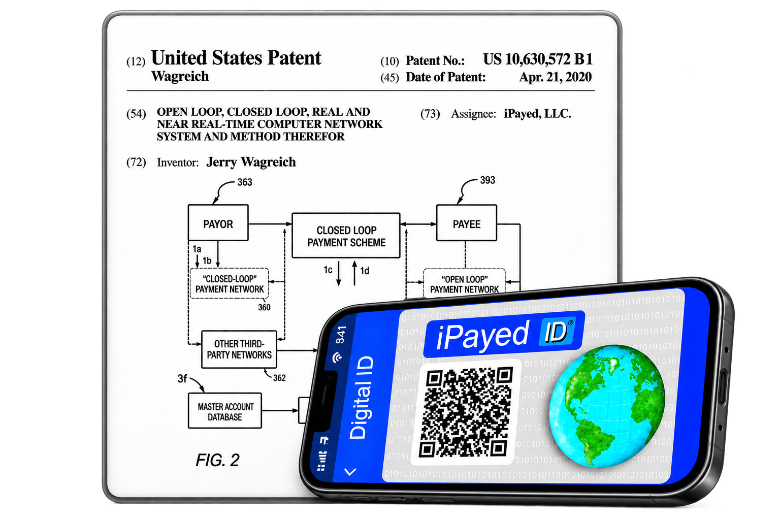 U.S. Patent No. 10,630,572 B1 and iPayed ID®